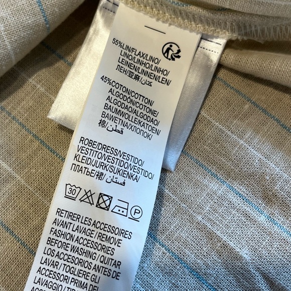 Striped Belted Linen-Blend Dress - Kiabi (Size 42 / US 10) - Picture 3 of 12